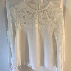 White lace blouse